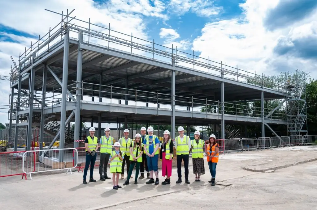 construction work under way at 5m extension for special services school business manchester