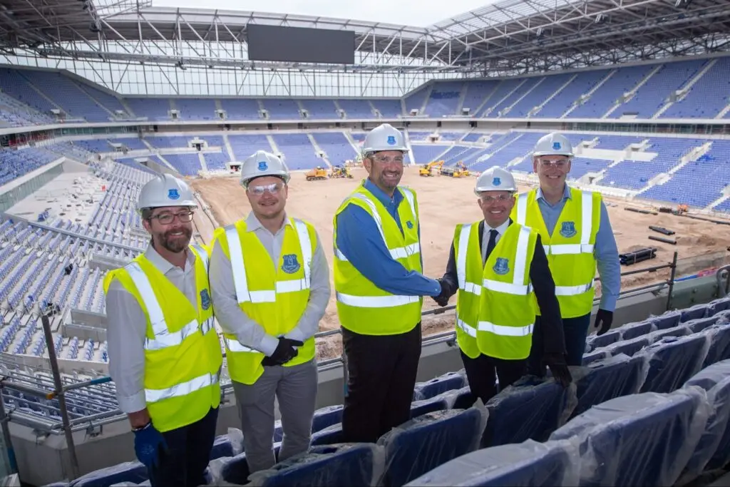 evertons landmark stadium partnership deal will create 1200 jobs business manchester