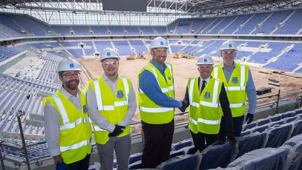 landmark partnership to put tech at heart of new everton stadium business manchester