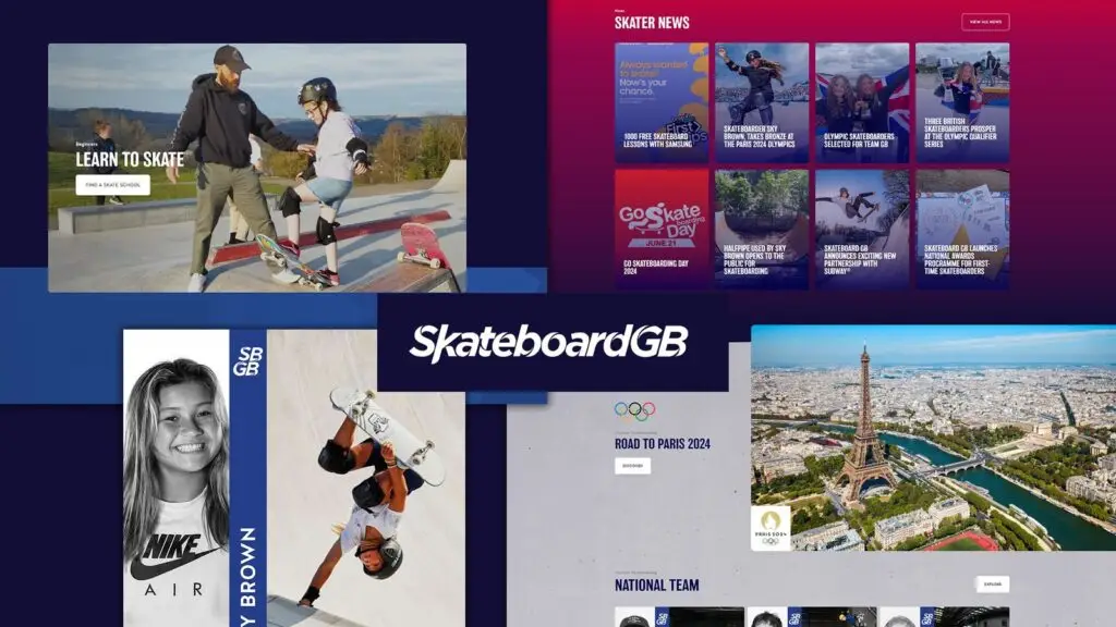 rad new website for skateboard gb business manchester