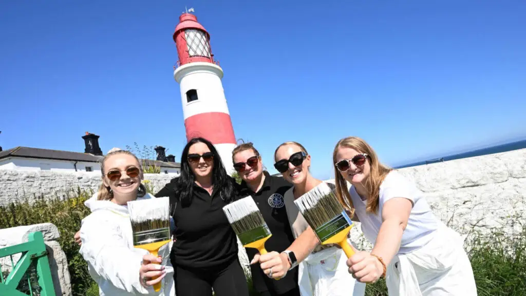 shining a light local volunteers give the iconic souter lighthouse a refresh during fundraising event business manchester